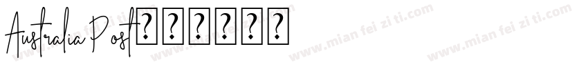 Australia Post字体转换